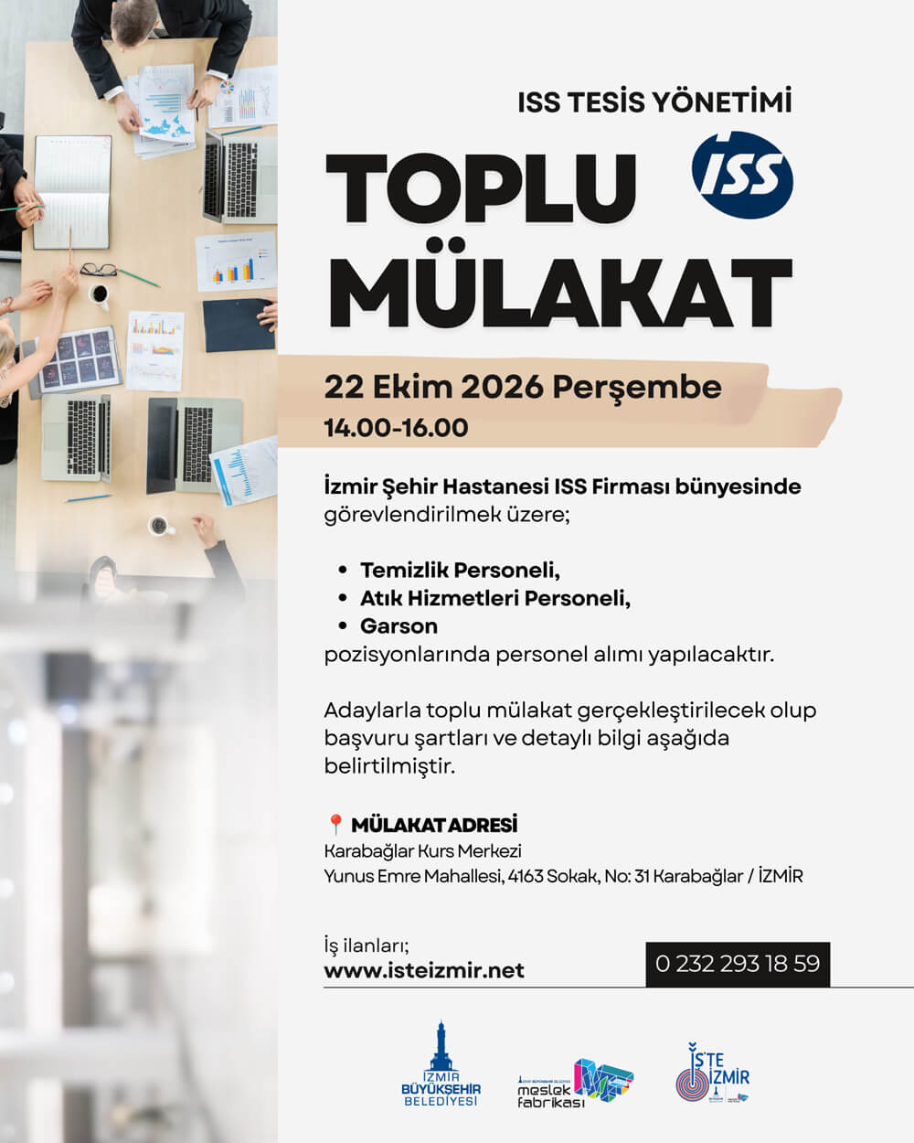 Toplu iş görüşmesi ilanı