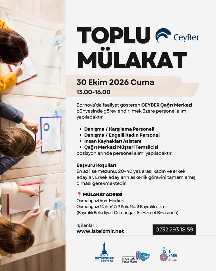 Toplu iş görüşmesi ilanı